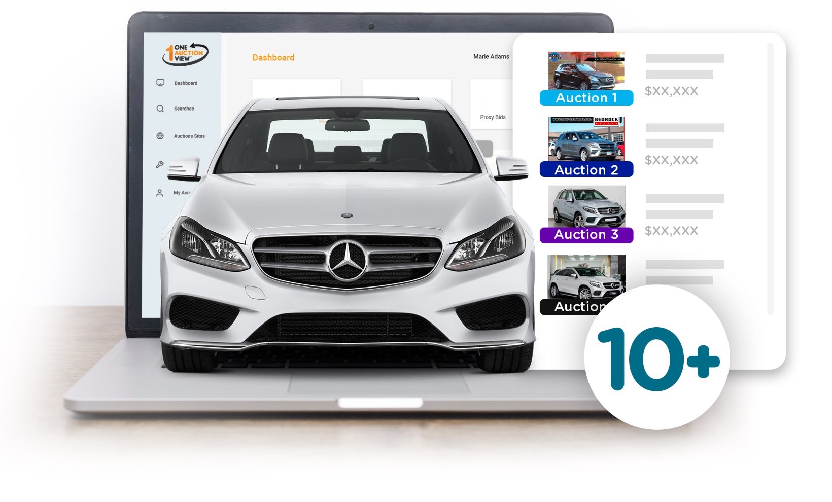 CAR AUCTION SITES on one screen