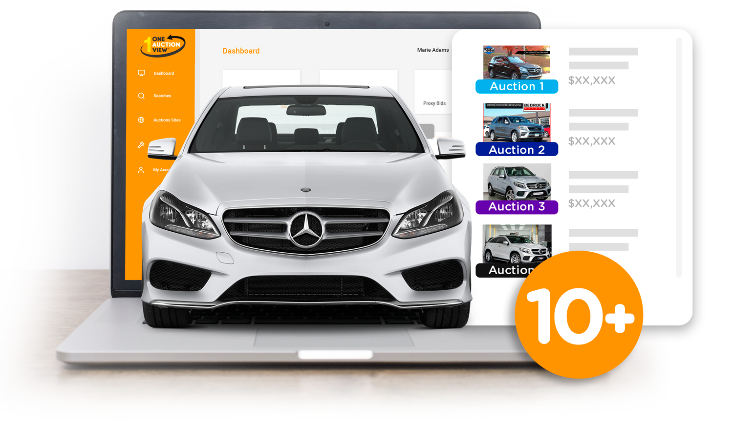CAR AUCTION SITES on one screen